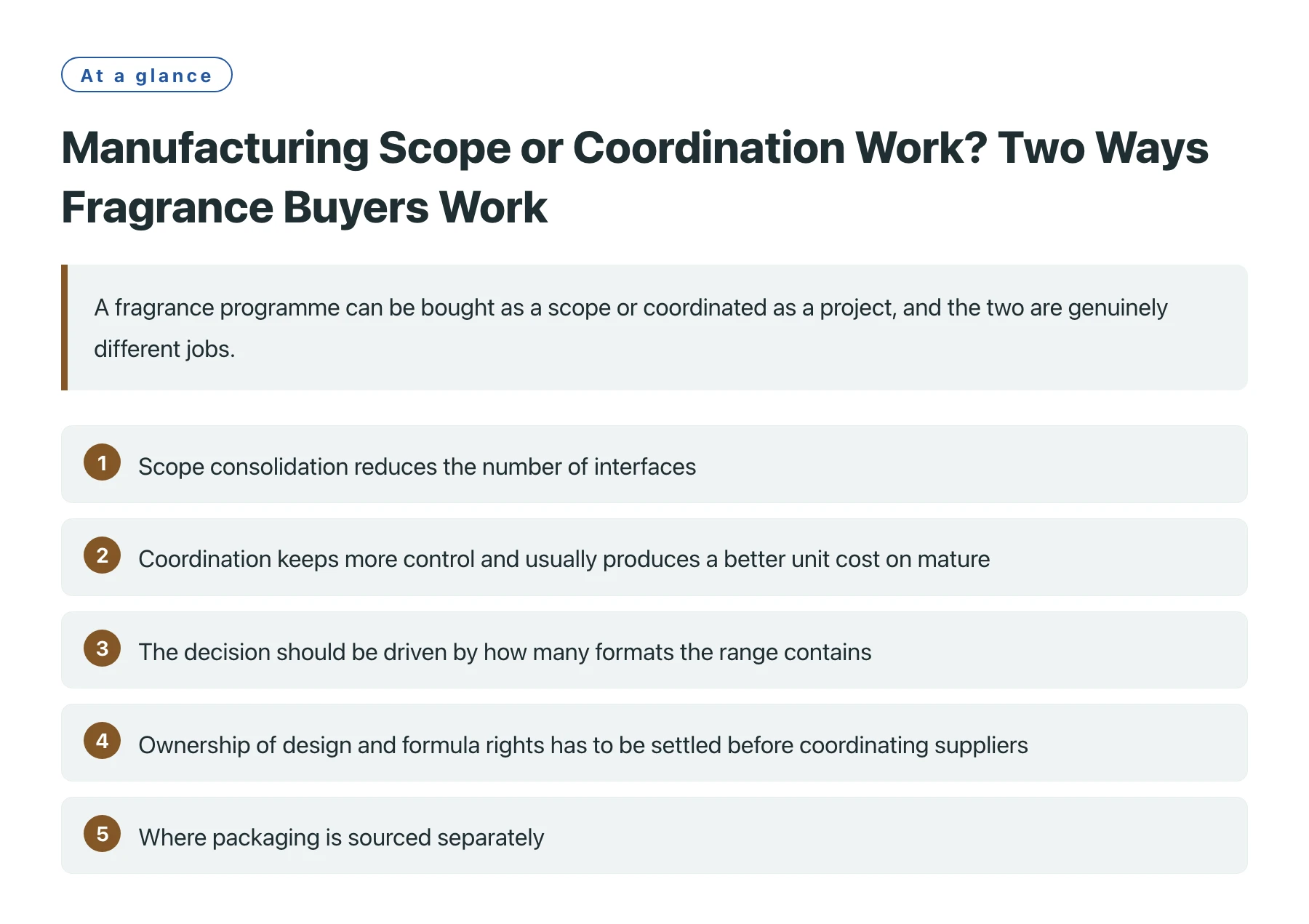 Manufacturing Scope or Coordination Work? Two Ways Fragrance Buyers Work——全文要点速览